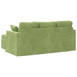 vidaXL Canapé Vert clair 198 x 134 x 80 cm Velours