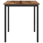vidaXL Table de salle à manger / Table de repas MÉTAL