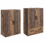 vidaXL Ensemble de Meubles 2 Pièces Bois ancien Bois d'ingénierie