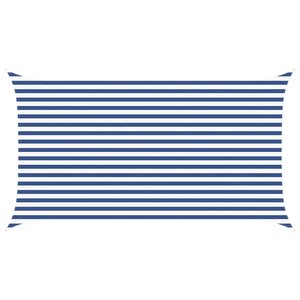 vidaXL Voile d'ombre Bleu et Blanc 2 5 x 4 5 m 100 polyester Oxford