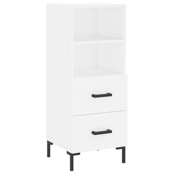 vidaXL Buffet blanc 34 5x34x90 cm bois d'ingénierie