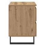 vidaXL Cabinet de chevet 2 Pièces Chêne artisanal 40 x 35 x 50 cm