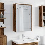 vidaXL Armoire Miroir de Salle de Bain Bois ancien 43 x 16 x 62.5 cm