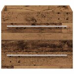 vidaXL Meuble sous-vasque avec lavabo avec tiroir 2 Pièces Bois ancien