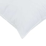 vidaXL Oreiller Blanc 130gsm 100  coton