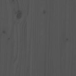 vidaXL Tête de lit murale Gris 141x3x63 cm Bois massif de pin