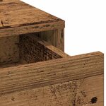 vidaXL Table de Toilette avec tiroir 3 Pièces Marron 40 x 41 x 75 cm