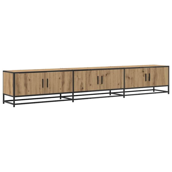 vidaXL Meuble TV chêne artisanal 240 x 35 x 41 cm Bois d'ingénierie