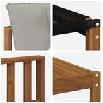 vidaXL Ensemble de canapés d'extérieur 11 Pièces Gris Naturel et Clair