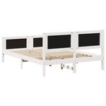 vidaXL Cadre de lit avec tête de lit Gris clair 140 x 190 cm tissu