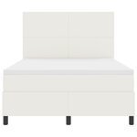 vidaXL Lit à ressorts avec matelas Crème 140x200 cm Tissu en velours côtelé