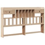 vidaXL Lit bibliothèque sans matelas 180x200 cm bois massif de pin