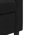 vidaXL Ensemble de canapés 3 Pièces avec coussins Noir Velours