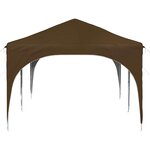 vidaXL Tente de fête pop-up 575 x 288 x 245 cm Taupe Tissu Oxford