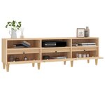 vidaXL Meuble TV chêne sonoma 150x30x44 5 cm bois d'ingénierie