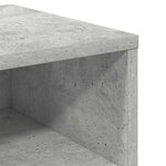 vidaXL Table de chevet Gris béton 40x30x30 cm Bois ingénierie