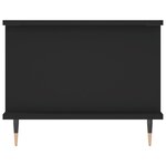vidaXL Table basse noir 90x50x40 cm bois d'ingénierie