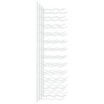 vidaXL Casier à vin mural pour 36 bouteilles 2 Pièces Blanc Fer