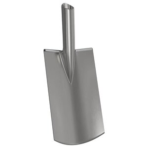 vidaXL Tête de pelle Argent 43 x 17 cm Acier enduit de poudre