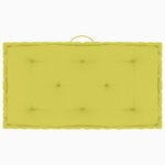 vidaXL Coussins de plancher de palette 4 Pièces Vert pomme Coton