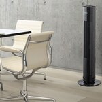 Ventilateur colonne noir avec minuterie 75 cm 50 W Bestron AFT760Z