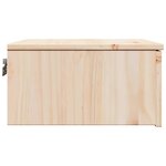 vidaXL Table de chevet Marron 37 x 35 x 18 5 cm Bois massif en pin