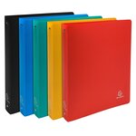 Classeur 4 Anneaux 30mm Polypropylène Opak - A4 Maxi - Couleurs Assorties - X 20 - Exacompta