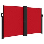 vidaXL Auvent latéral rétractable rouge 140x600 cm