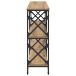 vidaXL Table console chêne artisanal 156 x 28 x 80 5 cm