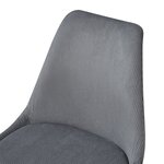 Lot de 4 chaises de salle à manger 82 x 49 x 54 cm moderne design robuste velours côtelé gris 03_0009825