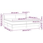 vidaXL Sommier à lattes de lit avec matelas Bleu 200x200 cm Tissu