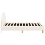 vidaXL Cadre de lit pour enfants avec tête de lit Crème 80 x 160 cm