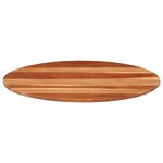 vidaXL Dessus de table bois massif d'acacia rond 15-16 mm 80 cm