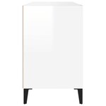 vidaXL Armoire à chaussure Blanc brillant 102x36x60 cm Bois ingénierie