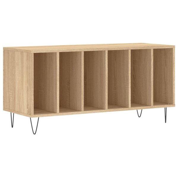 vidaXL Armoire à disques chêne sonoma 100x38x48 cm bois d'ingénierie