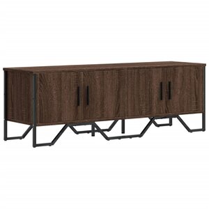 vidaXL Meuble TV chêne marron 122x34x41 cm bois d'ingénierie
