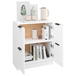 vidaXL Buffet Blanc 60x30x70 cm Bois d'ingénierie