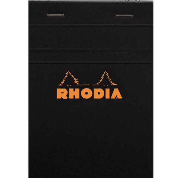 Bloc BLACK N°13 10,5x14,8cm 80F agrafées 80g Q.5x5 RHODIA