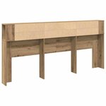 Tête de lit armoire chêne artisanal 220x18 5x104 5 cm