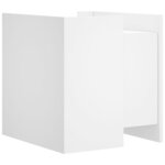 vidaXL Table de chevet blanc 45x50x50 cm bois d’ingénierie