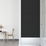 vidaXL Panneaux muraux 12 Pièces Noir 90x15 cm Tissu 1 62 m²