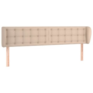 vidaXL Tête de lit avec oreilles Cappuccino 203x23x78/88 cm Similicuir