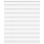 vidaXL Store zèbre blanc 125x100 cm largeur du tissu 120 9cm polyester