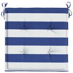 vidaXL Coussins de chaise de jardin lot de 2 50x50x4 cm tissu