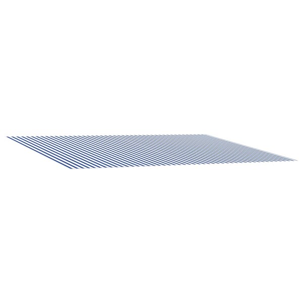 vidaXL Toile de rechange pour auvent Bleu et Blanc 350 x 250 cm