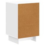 vidaXL Cabinet de chevet avec tiroir Blanc brillant 43 x 41 x 66 5 cm