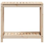 vidaXL Table de rempotage avec étagère 82 5x50x75cm bois massif de pin
