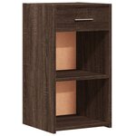 vidaXL Tables de chevet 2Pièces chêne marron 35x34x65cm bois d'ingénierie