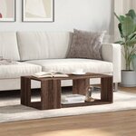 vidaXL Table basse chêne marron 89 5x48x30 cm bois d'ingénierie