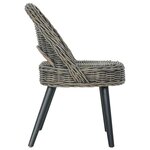 vidaXL Chaise de canapé rotin kubu noir